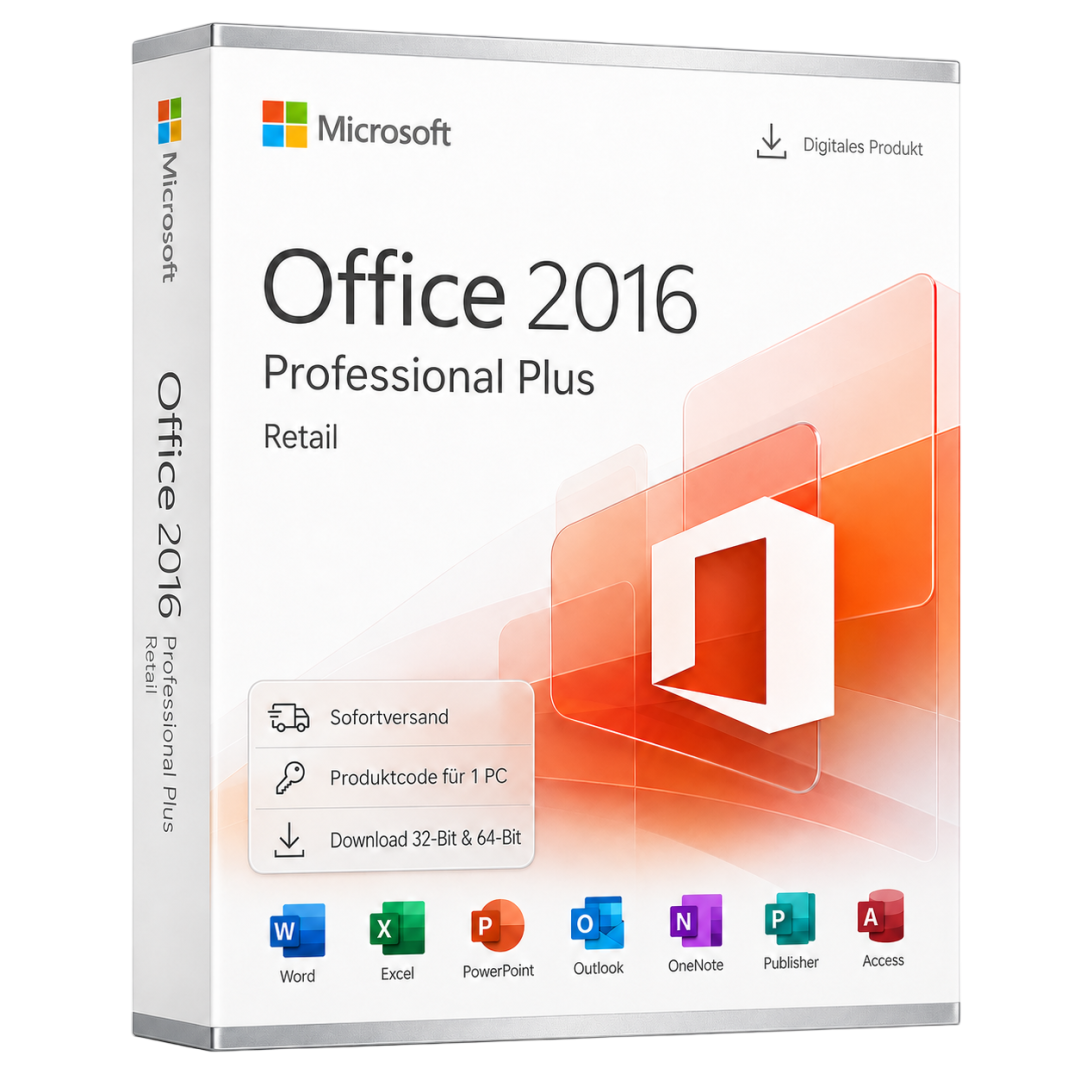 Microsoft Office 2016 Professional Plus - Retail