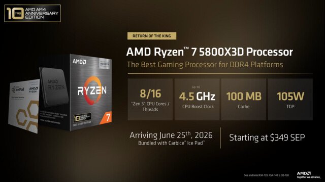 AMD Ryzen 5800X3D feiert Erfolge im Handel