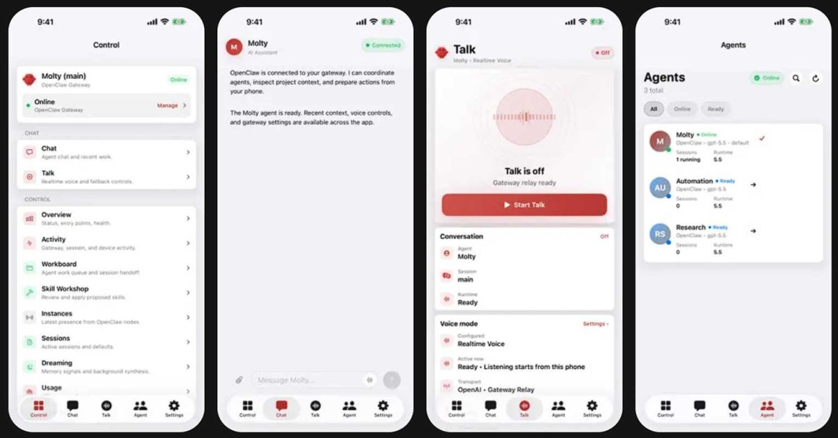 Openclaw launcht eigene Smartphone-App