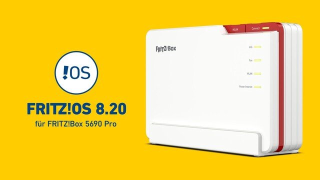 Fritz!Box 5690 Pro erhält Fritz!OS 8.20 Update