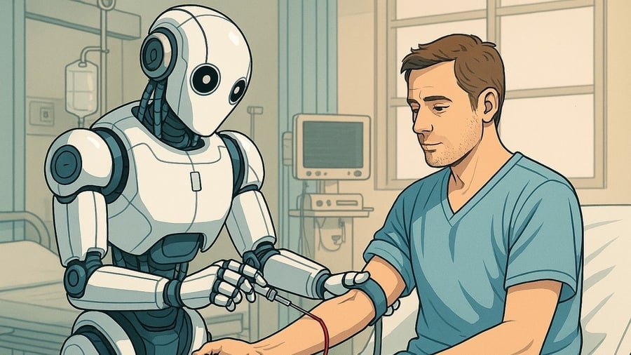 Kliniken setzen Blutabnahme-Roboter ein