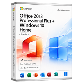 Microsoft Office 2013 Professional Plus + Microsoft Windows 10 Home