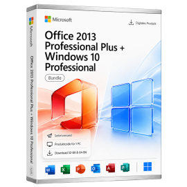 Microsoft Office 2013 Professional Plus + Microsoft Windows 10 Professional