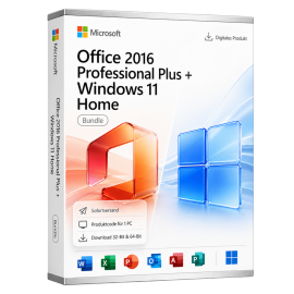 Microsoft Office 2016 Professional Plus + Microsoft Windows 11 Home
