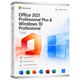 Bundle: Microsoft Office 2021 Professional Plus & Windows 10 Professional